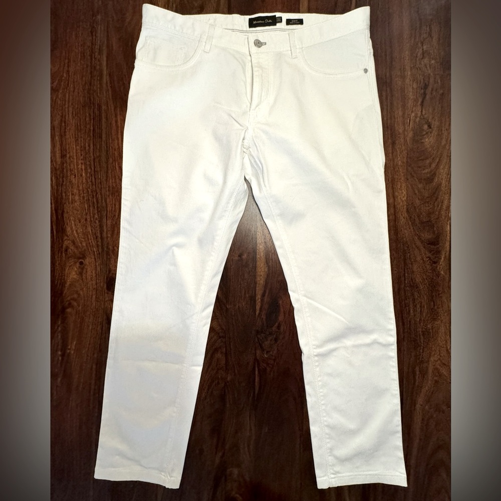 Chino pants, denim style, Massimo Dutti